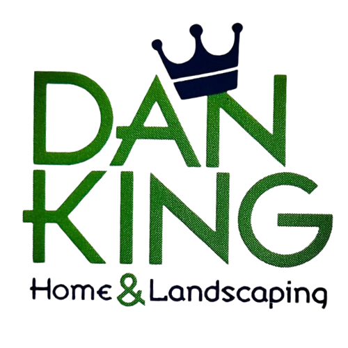 A green logo with the name of a business and crown.